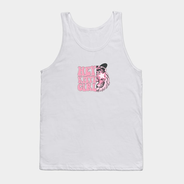 Hey Kitty Girl Tank Top by Taylor Thompson Art